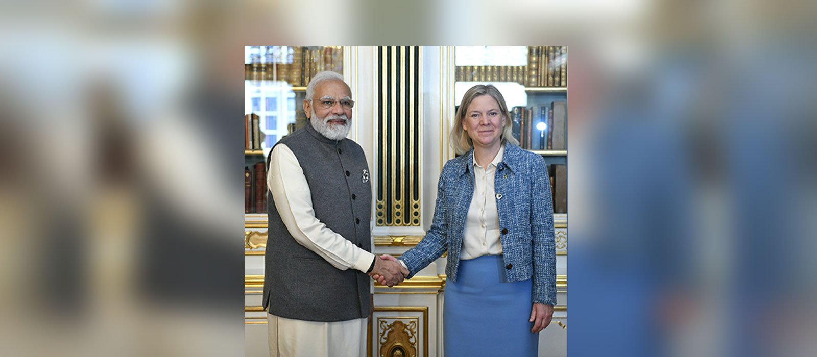 PM Modi with PM Andersson 2nd India Nordic Summit Copenhagen 2022